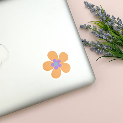 Retro Flower Vinyl Sticker Set