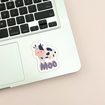 Cow Moo Vinyl Sticker