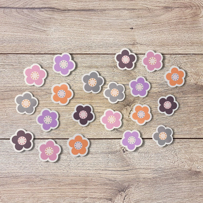 Mini Flower Vinyl Stickers Set