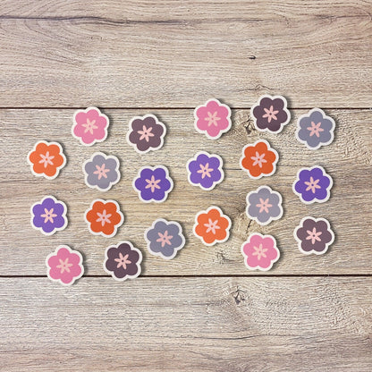 Mini Flower Vinyl Sticker Set
