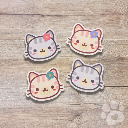 Tabby Cat Vinyl Sticker