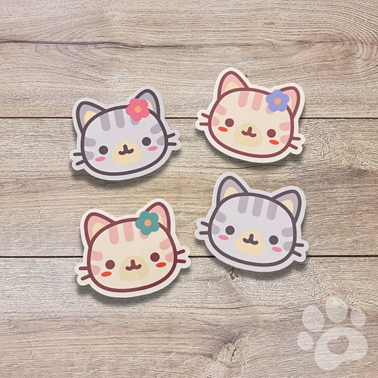 Tabby Cat Vinyl Sticker