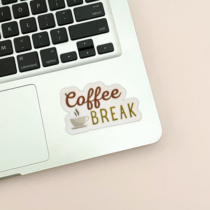 Coffee Break Vinyl Sticker