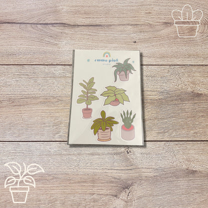House Plants Sticker Set