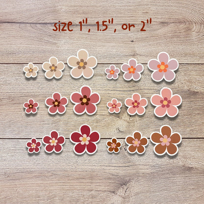 Boho Flower Vinyl Sticker Set
