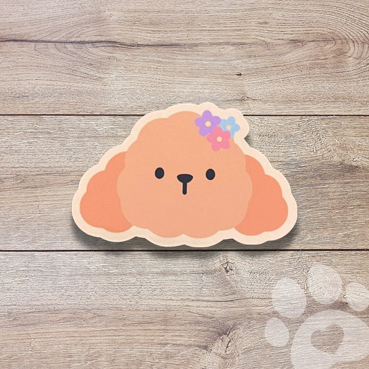 Poodle Vinyl Sticker