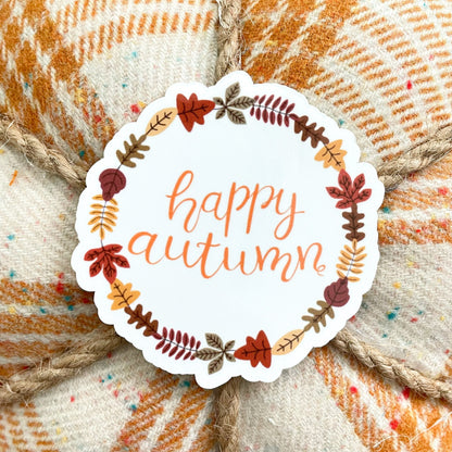 Happy Autumn Vinyl Sticker