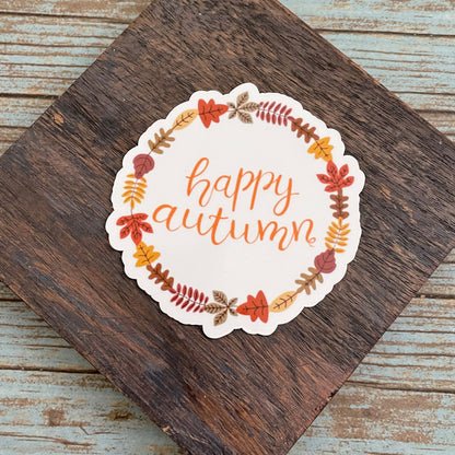Happy Autumn Vinyl Sticker