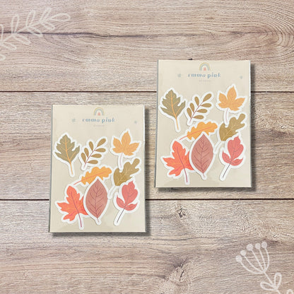 Fall Leaves Vinyl Sticker Set