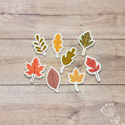 Fall Leaves Vinyl Sticker Set