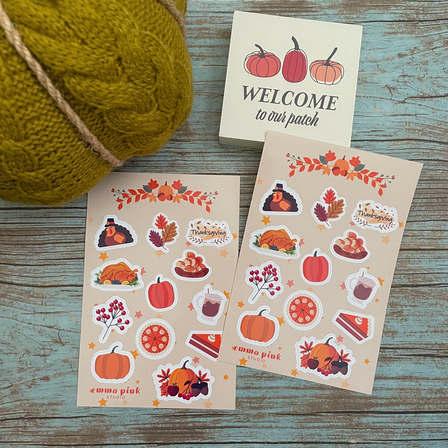 Thanksgiving Sticker Sheet