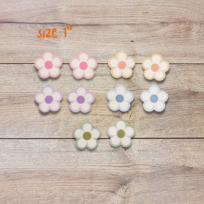 Mini Daisy Flower Vinyl Sticker Set