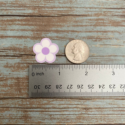 Mini Daisy Flower Vinyl Sticker Set