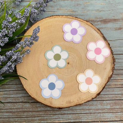 Mini Daisy Flower Vinyl Sticker Set