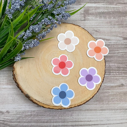 Pick Your Flower Color Vinyl Sticker Set