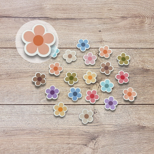 Pick Your Flower Color Vinyl Sticker Set