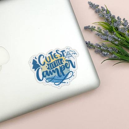 Cutest Little Camper Vinyl Sticker