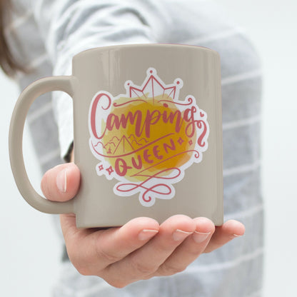 Camping Queen Vinyl Sticker