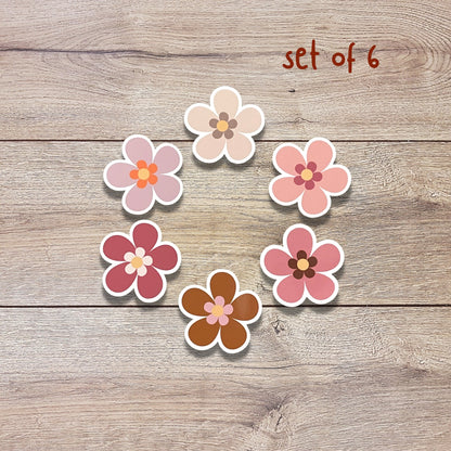 Boho Flower Vinyl Sticker Set