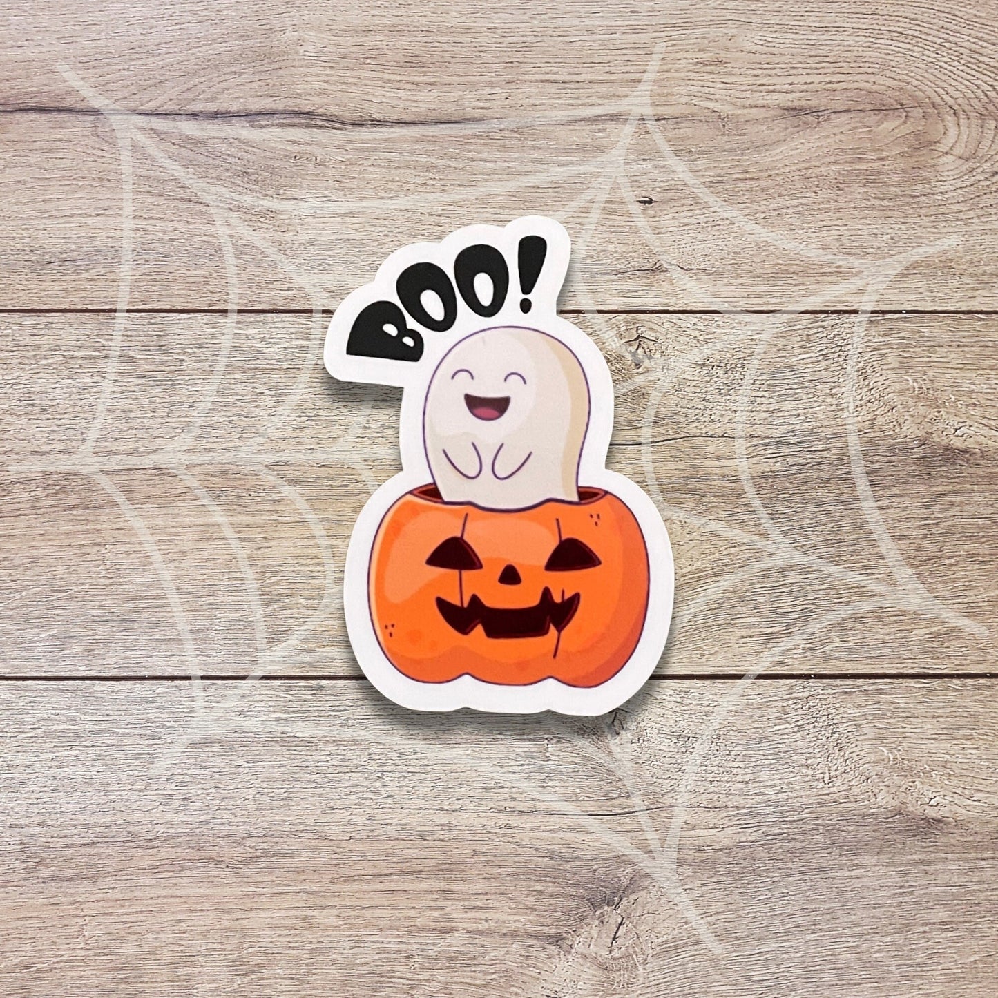 Boo Ghost Vinyl Sticker