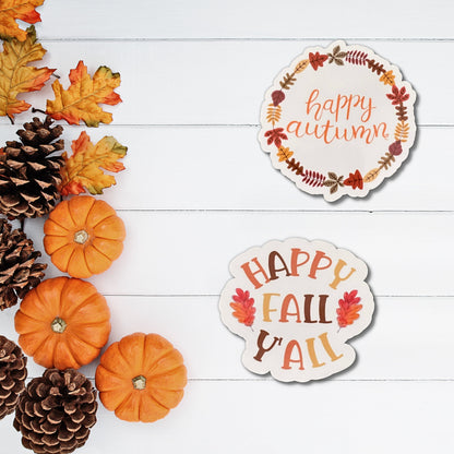 Happy Autumn Vinyl Sticker