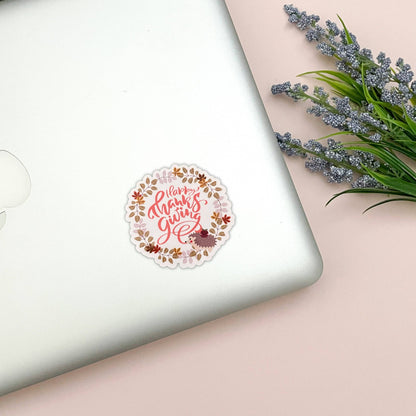 Happy Thanksgiving Vinyl Sticker