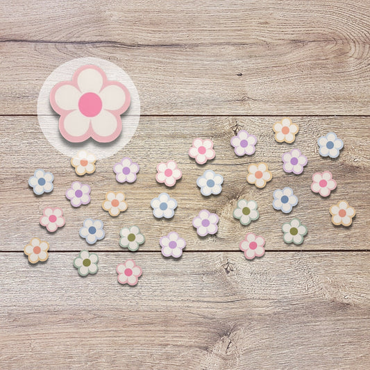 Mini Daisy Flower Vinyl Sticker Set