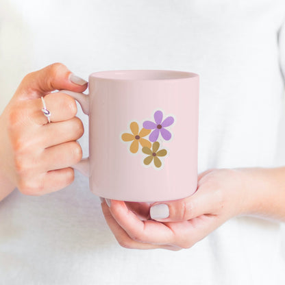 Pick Your Flower Color Vinyl Sticker Set