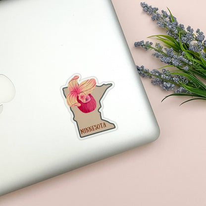 Minnesota State Flower Vinyl Sticker