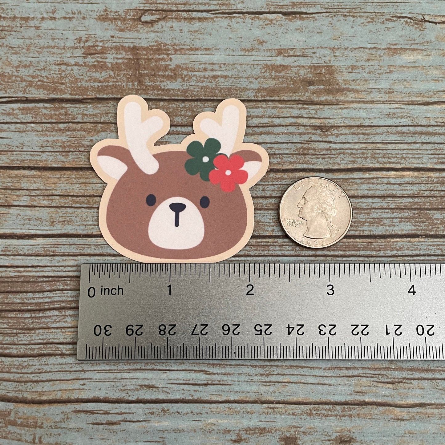 Reindeer Vinyl Sticker