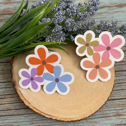 Pick Your Flower Color Vinyl Sticker Set
