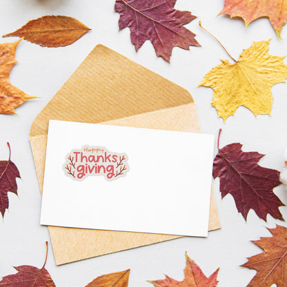 Happy Thanksgiving Vinyl Sticker