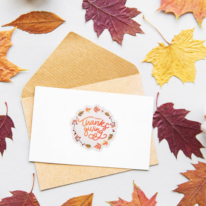 Happy Thanksgiving Vinyl Sticker