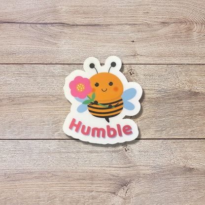 Bee Humble Vinyl Sticker