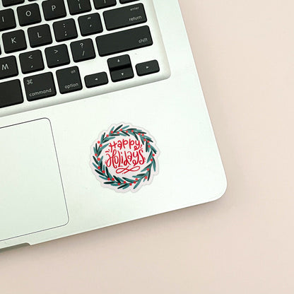 Happy Holidays Vinyl Sticker