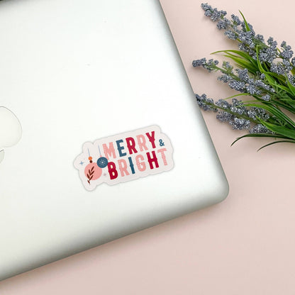 Merry & Bright Vinyl Sticker