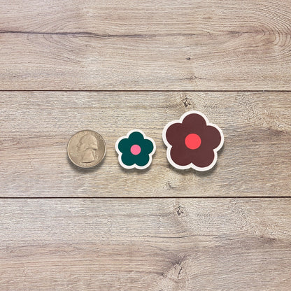 Fall Holiday Flower Vinyl Sticker Set