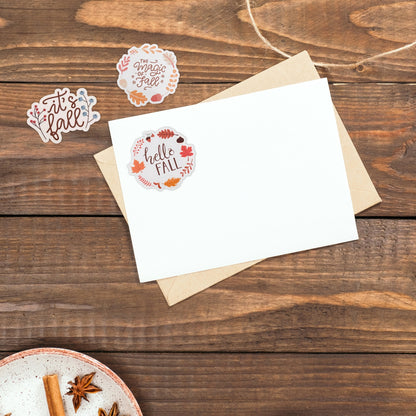 Hello Fall Vinyl Sticker