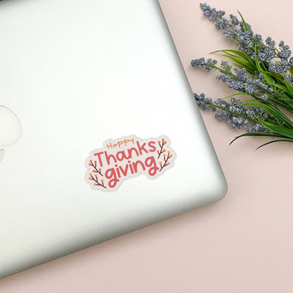Happy Thanksgiving Vinyl Sticker