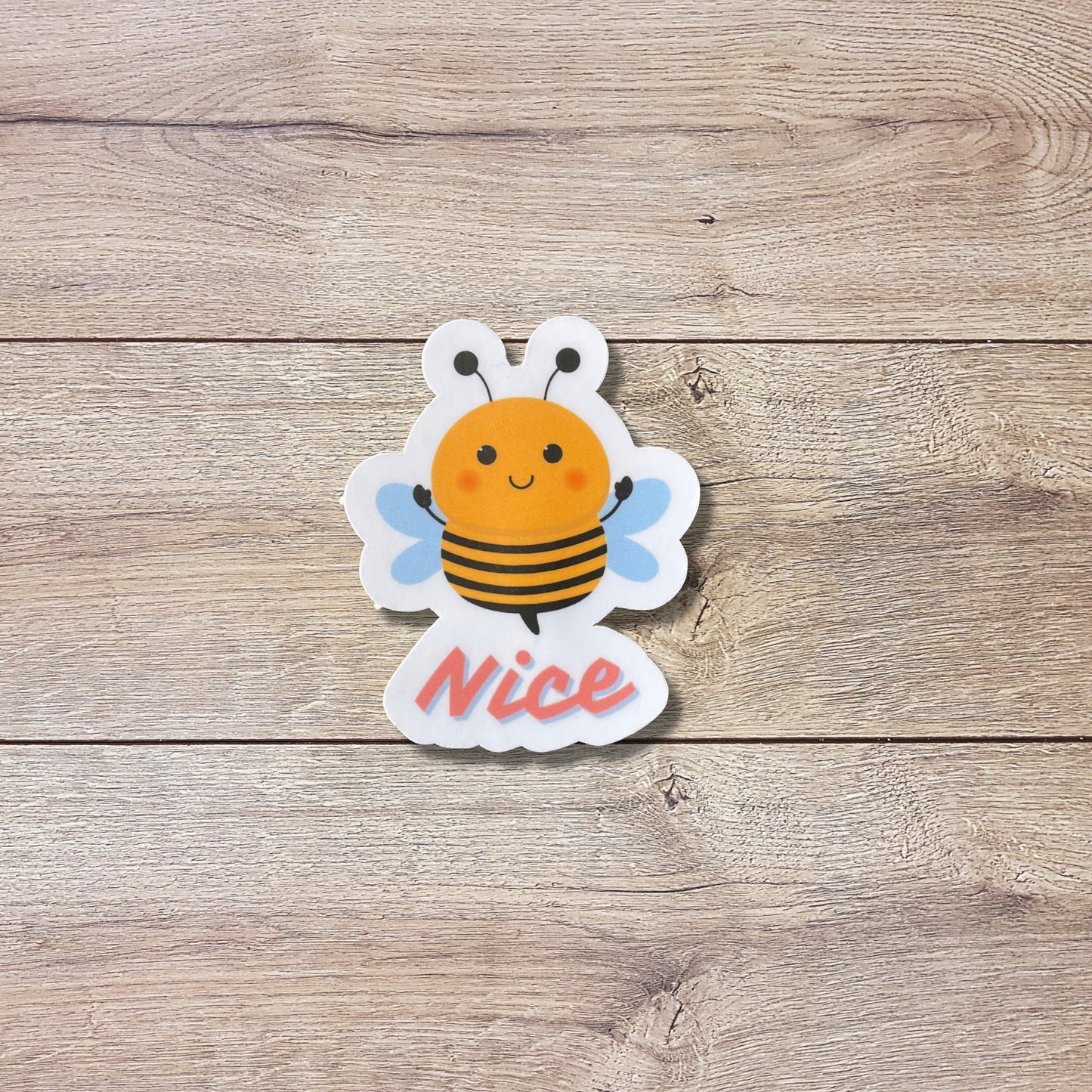 Bee Nice Vinyl Sticker