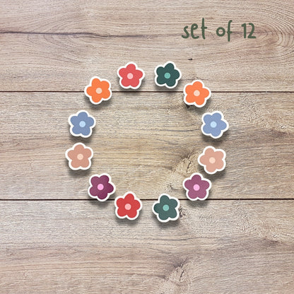Mini Holiday Flower Sticker Set