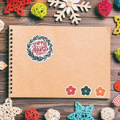 Happy Holidays Vinyl Sticker