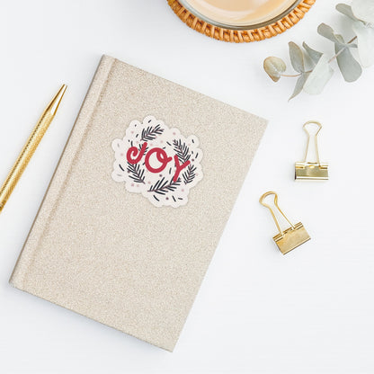 Joy Holiday Wreath Vinyl Sticker
