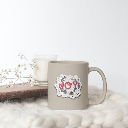 Joy Holiday Wreath Vinyl Sticker