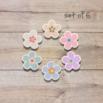 Pastel Flower Vinyl Sticker Set