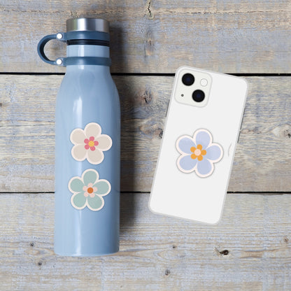Pastel Flower Vinyl Sticker Set