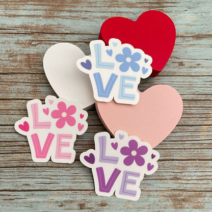 Love Vinyl Sticker, Glossy or Matte Finish