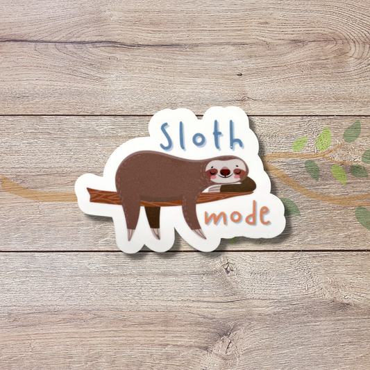 Sloth Mode Vinyl Sticker