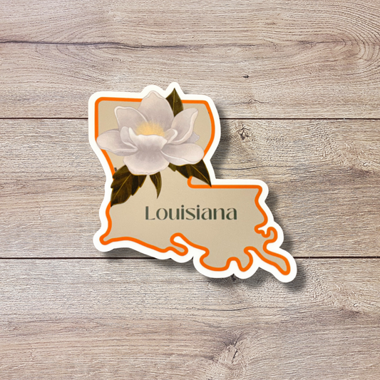 Louisiana State Flower Vinyl Sticker