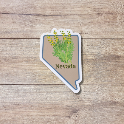 Nevada State Flower Vinyl Sticker